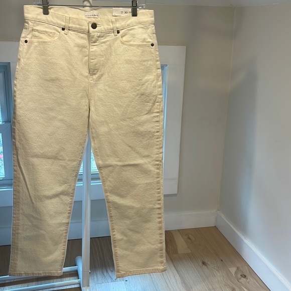 LOFT Pants - NWT LOFT High Waist Straight Crop Size 30/10